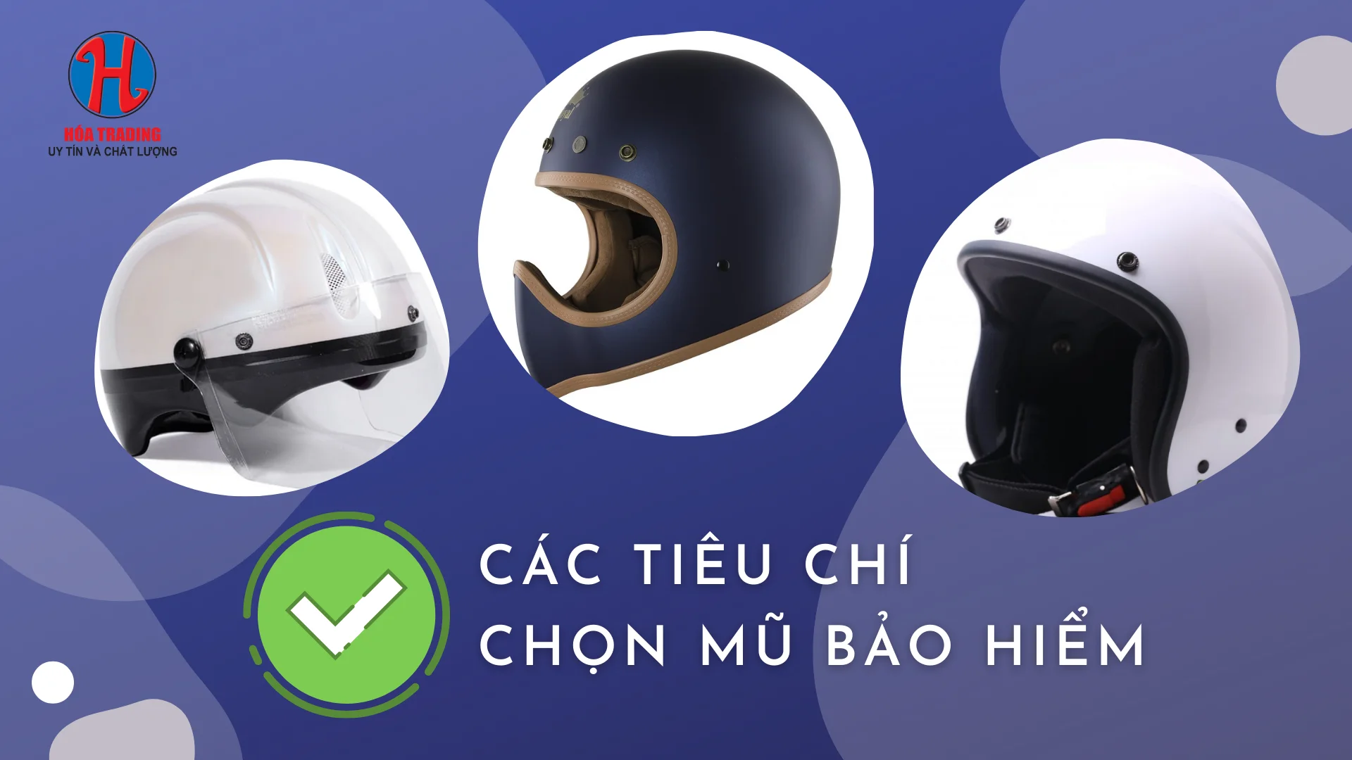 chọn mũ bảo hiểm đạt chuẩn